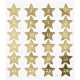 Sticker, Zahlen, Blatt 15x16,5 cm, 1 Bl.