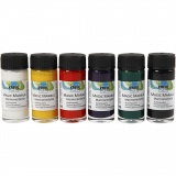 Magic Marble Marmorierfarbe, Standard-Farben, 6x20 ml/ 1 Pck