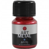 Art Metal Farbe, Nr. 5112, Lava-Rot, 30 ml/ 1 Fl.