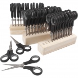 Kinderscheren, L 14 cm, für Rechts- und Linkshänder , Schwarz, 1 Set