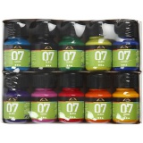 A-Color Glas-/Porzellanfarbe, Sortierte Farben, 10x30 ml/ 1 Pck