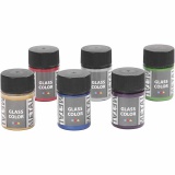 Glass Color Metal, Sortierte Farben, 6x30 ml/ 1 Pck