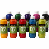A-Color Glas-/Porzellanfarbe, Sortierte Farben, 10x250 ml/ 1 Pck