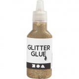 Glitzerkleber, Gold, 25 ml/ 1 Fl.