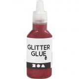 Glitzerkleber, Rot, 25 ml/ 1 Fl.