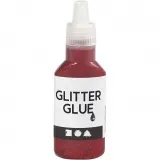 Glitzerkleber, Rot, 25 ml/ 1 Fl.
