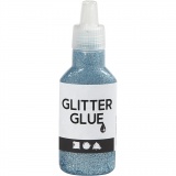 Glitzerkleber, Hellblau, 25 ml/ 1 Fl.