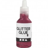 Glitzerkleber, Pink, 25 ml/ 1 Fl.