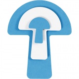 Stanzer-Set, Pilz, Größe 25+50+75 mm, 3 Stk/ 1 Pck