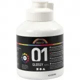 Acrylfarbe, glänzend, Weiß, 500 ml/ 1 Fl.