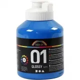 Acrylfarbe, glänzend, Primärblau, 500 ml/ 1 Fl.