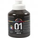 Acrylfarbe, glänzend, Braun, 500 ml/ 1 Fl.