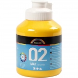 Acrylfarbe Matt, Gelb, 500 ml/ 1 Fl.