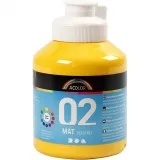 Acrylfarbe Matt, Gelb, 500 ml/ 1 Fl.