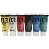 Metallic-Acrylfarbe, Metallic, Standard-Farben, 6x20 ml/ 1 Pck