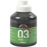 Metallic-Acrylfarbe, Metallic, Schwarz, 500 ml/ 1 Fl.