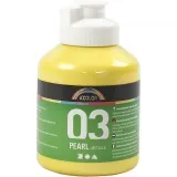 Metallic-Acrylfarbe, Metallic, Gelb, 500 ml/ 1 Fl.