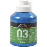 Metallic-Acrylfarbe, Metallic, Blau, 500 ml/ 1 Fl.