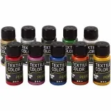 Textilfarbe, Perlmutt, Sortierte Farben, 10x50 ml/ 1 Pck