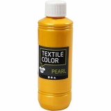 Textilfarbe, Perlmutt, Gelb, 250 ml/ 1 Fl.