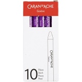 CARAN D’ACHE Neocolor I - Ölkreide, L 10 cm, Dicke 8,5 mm, Lila (110), 10 Stk/ 1 Pck