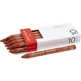 CARAN D’ACHE Neocolor I - Ölkreide, L 10 cm, Dicke 8,5 mm, Russet (065), 10 Stk/ 1 Pck