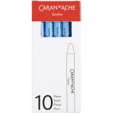 CARAN D’ACHE Neocolor I - Ölkreide, L 10 cm, Dicke 8,5 mm, Hellblau (161), 10 Stk/ 1 Pck