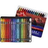 CARAN D’ACHE Neocolor I - Ölkreide, L 10 cm, Dicke 8,5 mm, Sortierte Farben, 15 Stk/ 1 Pck