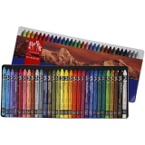 CARAN D’ACHE Neocolor I - Ölkreide, L 10 cm, Dicke 8,5 mm, Sortierte Farben, 30 Stk/ 1 Pck