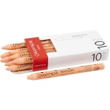 CARAN D’ACHE Neocolor I - Ölkreide, L 10 cm, Dicke 8,5 mm, Lachsfarbig (051), 10 Stk/ 1 Pck