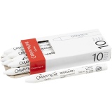 CARAN D’ACHE Neocolor I - Ölkreide, L 10 cm, Dicke 8,5 mm, Weiß (001), 10 Stk/ 1 Pck