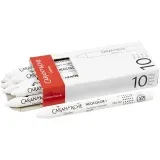 CARAN D’ACHE Neocolor I - Ölkreide, L 10 cm, Dicke 8,5 mm, Weiß (001), 10 Stk/ 1 Pck