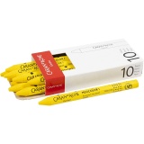 CARAN D’ACHE Neocolor I - Ölkreide, L 10 cm, Dicke 8,5 mm, Gelb (010), 10 Stk/ 1 Pck