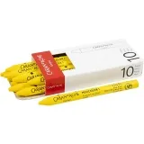 CARAN D’ACHE Neocolor I - Ölkreide, L 10 cm, Dicke 8,5 mm, Gelb (010), 10 Stk/ 1 Pck