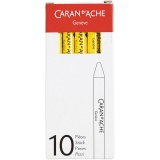 CARAN D’ACHE Neocolor I - Ölkreide, L 10 cm, Dicke 8,5 mm, Gelb (010), 10 Stk/ 1 Pck