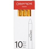 CARAN D’ACHE Neocolor I - Ölkreide, L 10 cm, Dicke 8,5 mm, Orange (030), 10 Stk/ 1 Pck