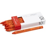 CARAN D’ACHE Neocolor I - Ölkreide, L 10 cm, Dicke 8,5 mm, Zinnoberrot (060), 10 Stk/ 1 Pck