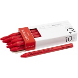 CARAN D’ACHE Neocolor I - Ölkreide, L 10 cm, Dicke 8,5 mm, Scharlachrot (070), 10 Stk/ 1 Pck