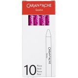 CARAN D’ACHE Neocolor I - Ölkreide, L 10 cm, Dicke 8,5 mm, Purpur (090), 10 Stk/ 1 Pck