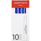 CARAN D’ACHE Neocolor I - Ölkreide, L 10 cm, Dicke 8,5 mm, Ultramarin (140), 10 Stk/ 1 Pck