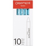 CARAN D’ACHE Neocolor I - Ölkreide, L 10 cm, Dicke 8,5 mm, Türkis (171), 10 Stk/ 1 Pck