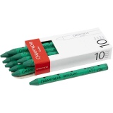 CARAN D’ACHE Neocolor I - Ölkreide, L 10 cm, Dicke 8,5 mm, Smaragdgrün (210), 10 Stk/ 1 Pck
