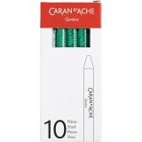 CARAN D’ACHE Neocolor I - Ölkreide, L 10 cm, Dicke 8,5 mm, Smaragdgrün (210), 10 Stk/ 1 Pck