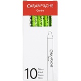 CARAN D’ACHE Neocolor I - Ölkreide, L 10 cm, Dicke 8,5 mm, Hellgrün (230), 10 Stk/ 1 Pck