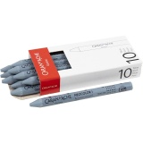 CARAN D’ACHE Neocolor I - Ölkreide, L 10 cm, Dicke 8,5 mm, Grau (005), 10 Stk/ 1 Pck