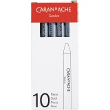 CARAN D’ACHE Neocolor I - Ölkreide, L 10 cm, Dicke 8,5 mm, Grau (005), 10 Stk/ 1 Pck