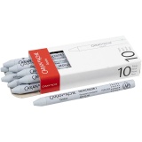 CARAN D’ACHE Neocolor I - Ölkreide, L 10 cm, Dicke 8,5 mm, Hellgrau (003), 10 Stk/ 1 Pck