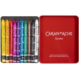 CARAN D’ACHE Neocolor II, L 10 cm, Dicke 8,5 mm, Sortierte Farben, 10 Stk/ 1 Pck