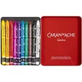CARAN D’ACHE Neocolor II, L 10 cm, Dicke 8,5 mm, Sortierte Farben, 10 Stk/ 1 Pck