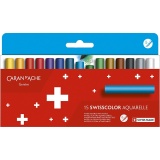 CARAN D’ACHE Neocolor II, Junior, L 5 cm, Dicke 8,5 mm, Sortierte Farben, 15 Stk/ 1 Pck